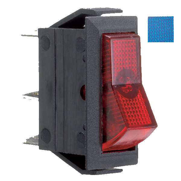 Robinson, Square On/off Switch Blue 16amp