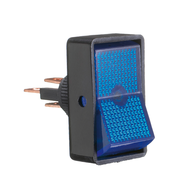 Robinson, Square On-off Switch Blue 16amp