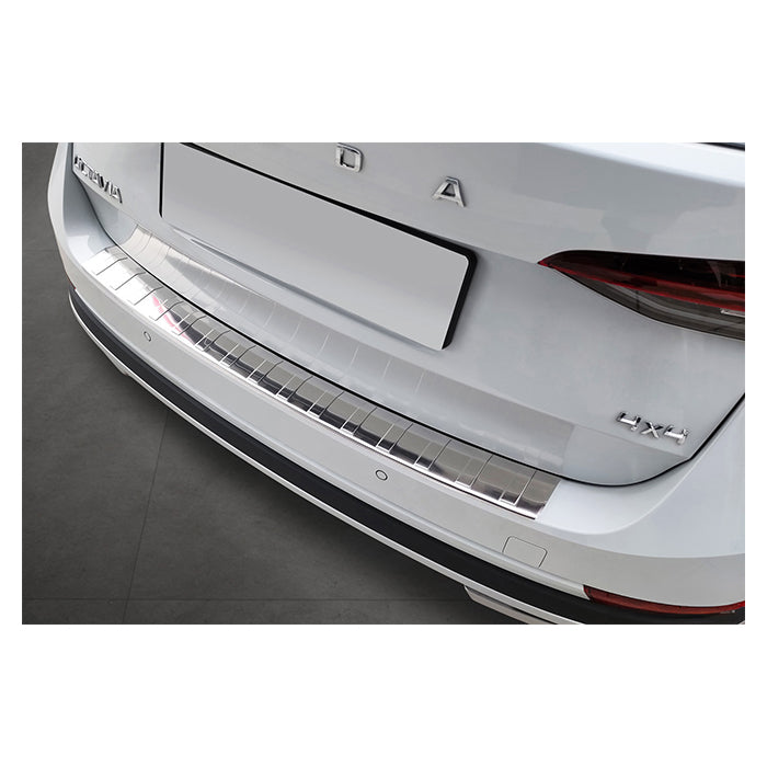 Avisa, Protezione del Bordo di Carico in Acciaio — Compatibile con Skoda Octavia Scout Combi 2020-