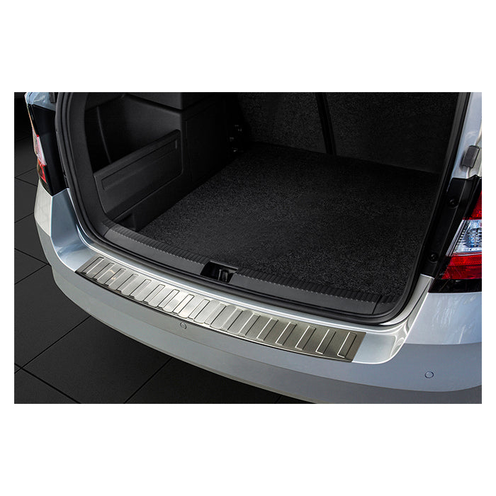 Avisa, Protezione del Bordo di Carico in Acciaio — Compatibile con Skoda Fabia Combi 2014-2018