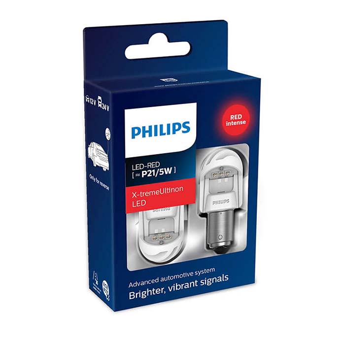 Philips, X-tremeultinon LED P21/5W Rot - Set