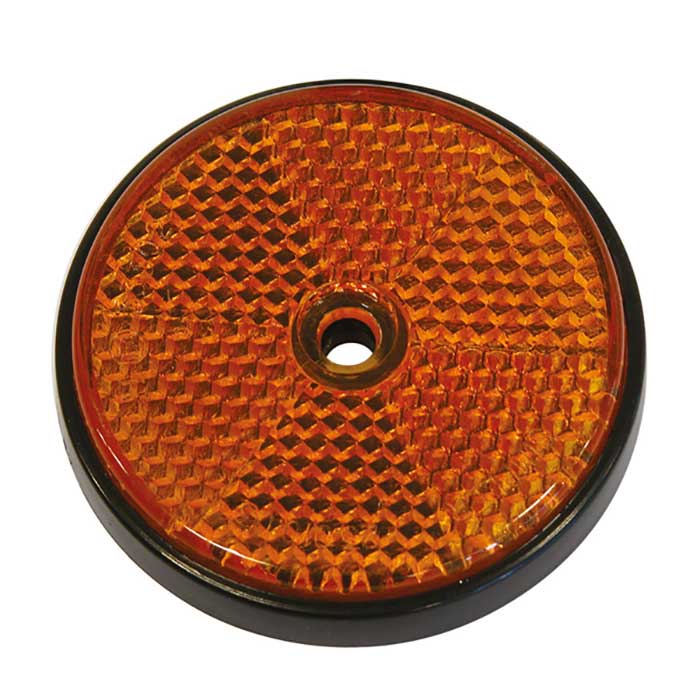 Carpoint, Reflex Rund Gelb Durchmesser 68mm 2Stk