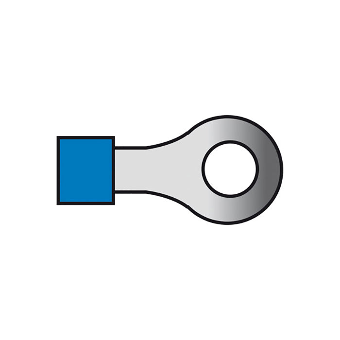 Carpoint, Kabelschuh Blau Ring 5,3mm 1,5-2,5mm2 10 St