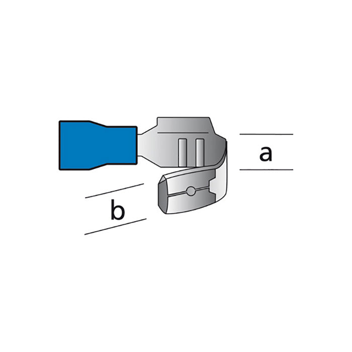 Carpoint, Kabelschuh Blau Stecker/Buchse 1,5-2,5mm2 10 Stk