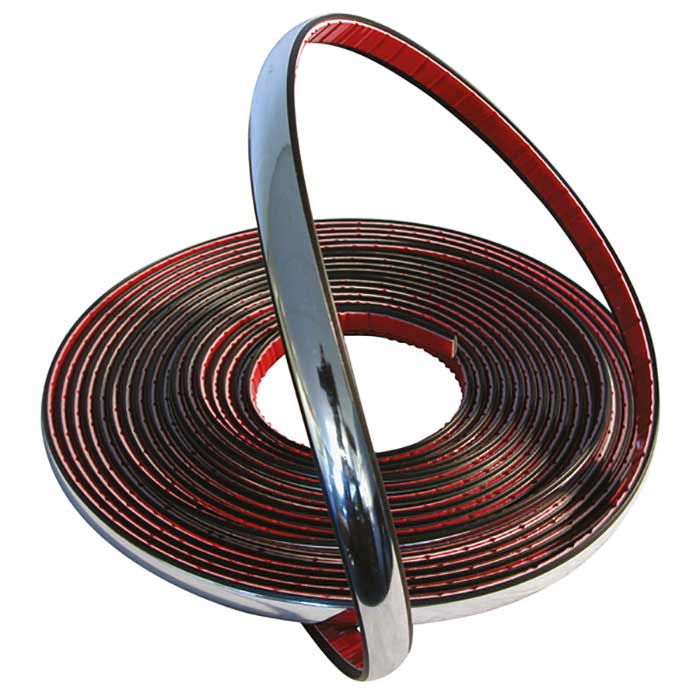Carpoint, Zierleiste Chrom - 6mm/8 Meter