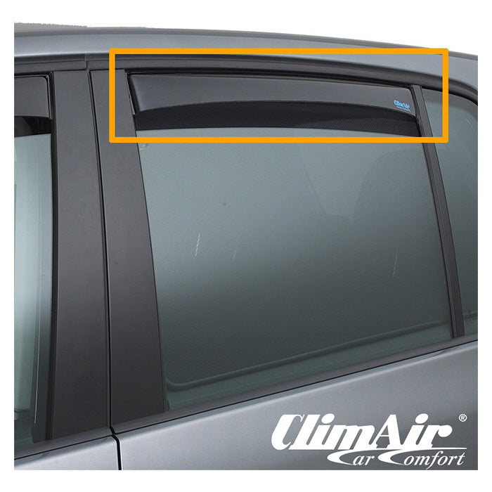 Climair, 44105D - Deflektory větru. Tmavý Opel Vectra C