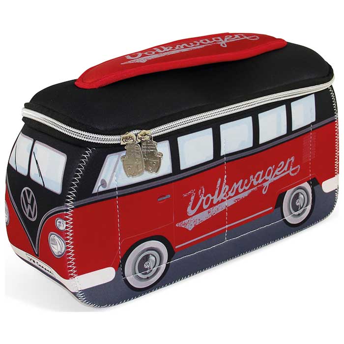 VW Collection, Toaletní taška / Kosmetická taška, Černá/Červená