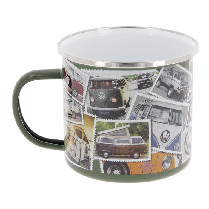 VW Collection, Emaillebecher, VW T1 Bus "Stempel" 500ml
