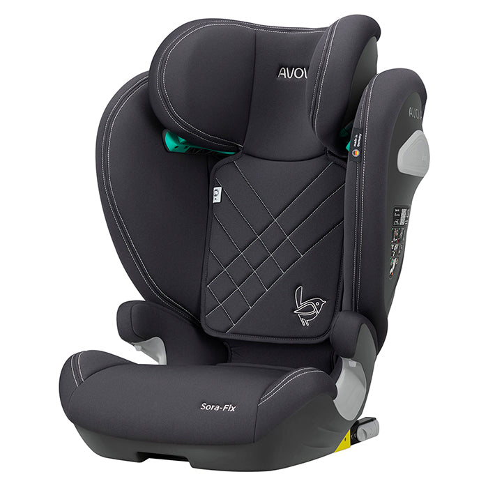 Avova, Sora-fix Autostoel R129 100-150cm Grijs