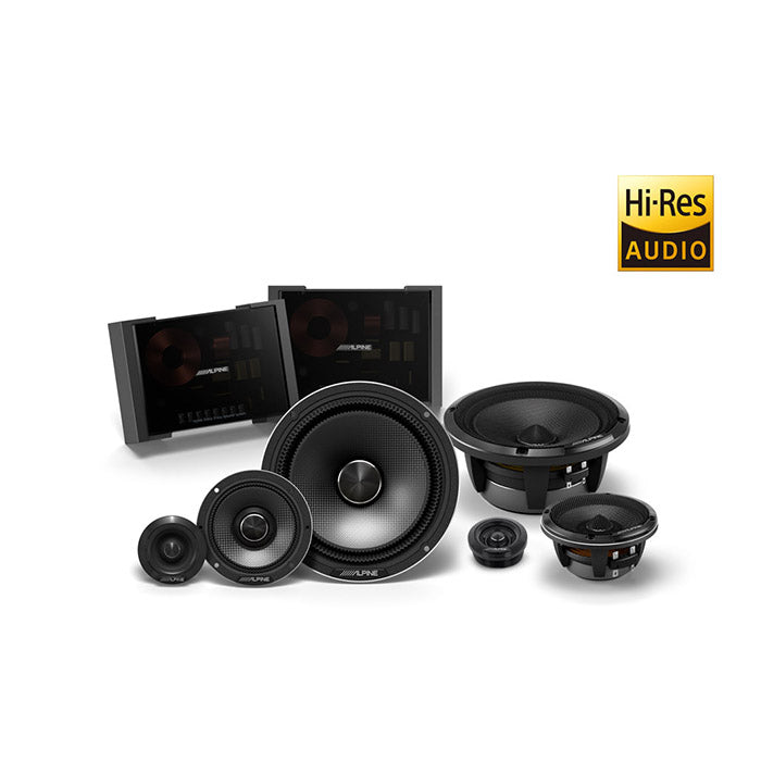 Alpine, Status HDZ-653S 6,5" 3-weg component luidsprekerset Slim
