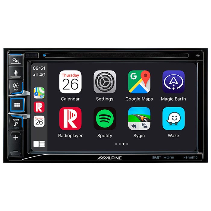 Alpine, INE-W611D 2-DIN Multimedia Station Mit Navi