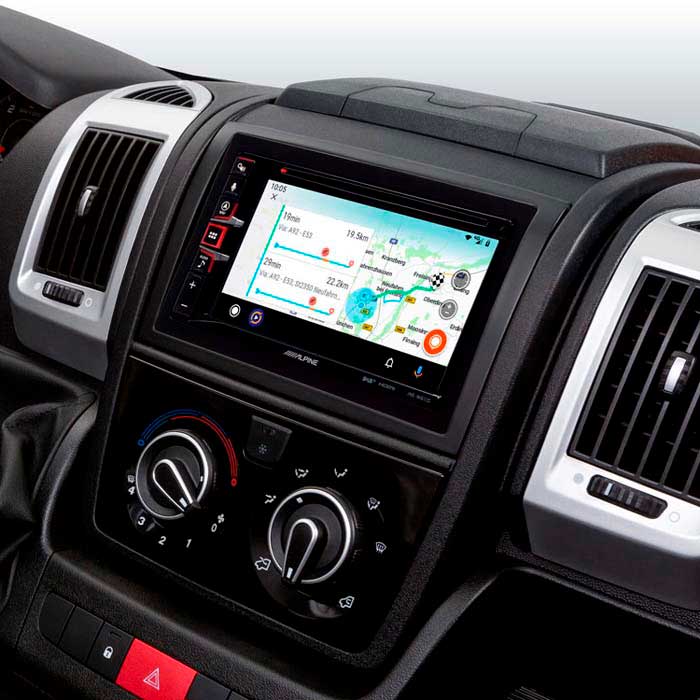 Alpine, INE-W611DC 2-DIN Multimedia Station M Lkw-Karten