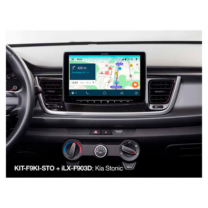 Alpine, 9" Mounting Kit — Fits KIA Stonic 2017-