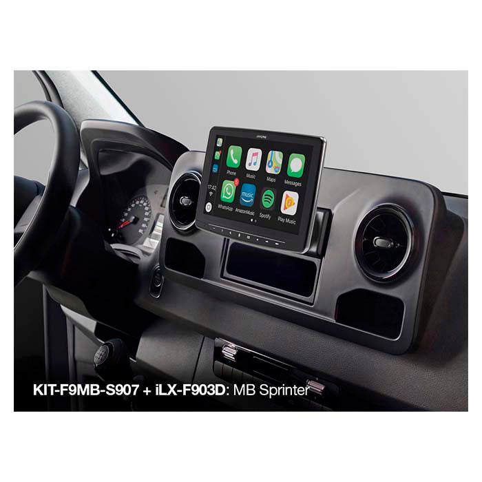 Alpine, 9" Mounting Kit — Fits Sprinter w907 2018-