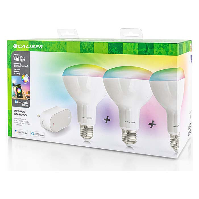 Caliber, BR30 Smart Home Starterpack Led-žárovka Bílá/multi
