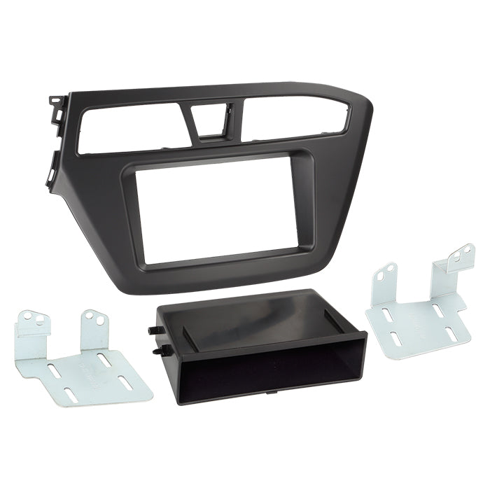 ACV, cadre radio 2-DIN avec poche 09/2020 — Compatible avec Hyundai i20 12/2014-