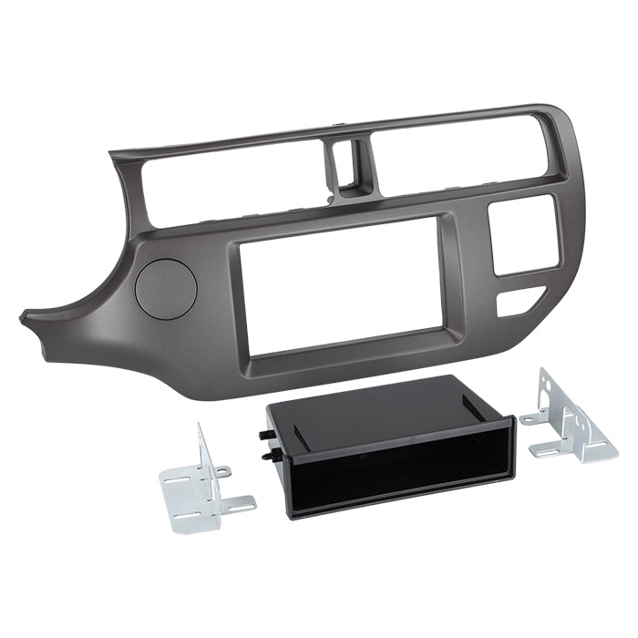 ACV, 2-DIN Radioram med fack -- Antracit — Passar till KIA Rio 09/ 2011-