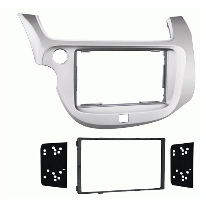 ACV, Cornice radio 2-DIN Argento — Compatibile con Honda Fit / Jazz(ge) 2008-2015
