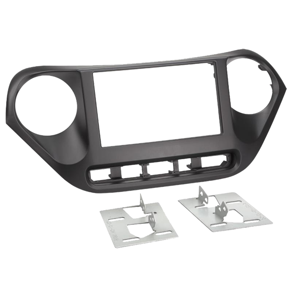 ACV, 2-DIN Radioblende 12/2019 Schwarz — Passend für Hyundai i10 11/2013-