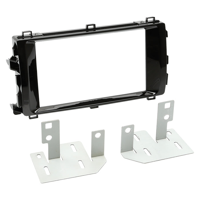ACV, 2-DIN Radioframe voor Toyota Auris 01/13-08/15 Piano Zwart