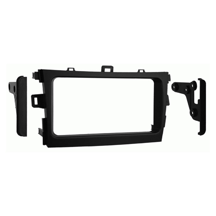 ACV, 2-DIN Radioframe Zwart — Geschikt voor Toyota Corolla 2009-2013