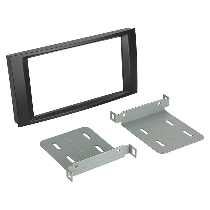 ACV, 2-DIN Radioframe Zwart — Geschikt voor Vw t5 03-15 / Touareg 2003-2010