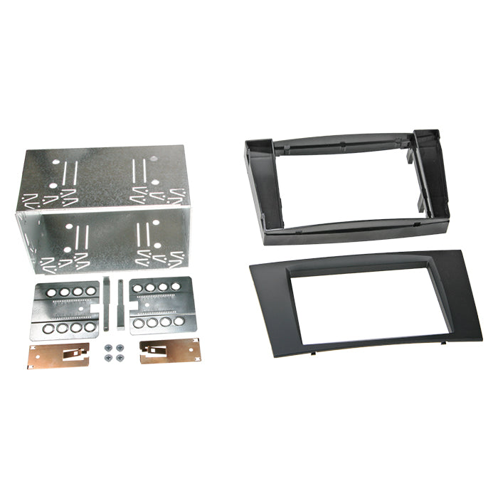 ACV, 2-DIN Radioframe Mercedes Cls/E-Klasse Rubber Touch