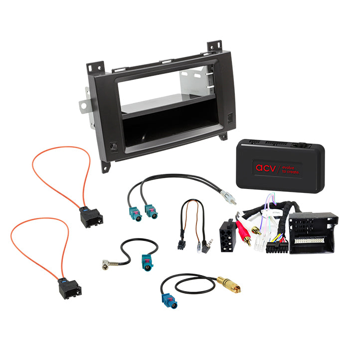 ACV, Komplettes 2-DIN Kit M. Platz Mercedes Vito/Viano 42x/Amp