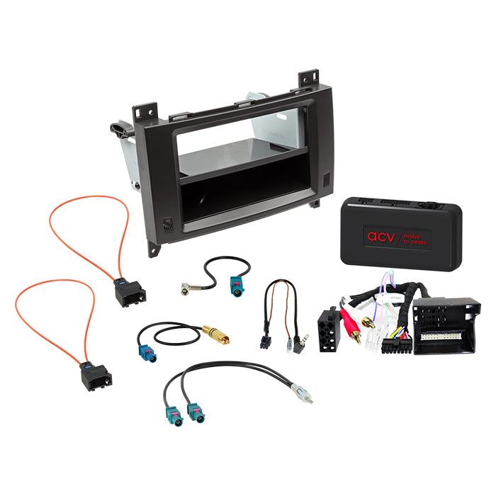 ACV, Komplettes 2-DIN Kit M. Platz Mercedes A-Klasse/B-Klasse /amp