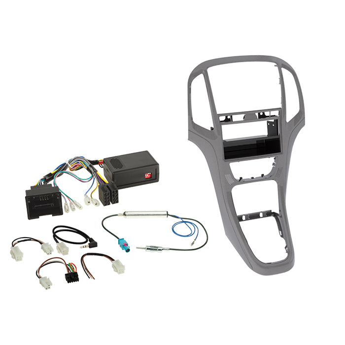 ACV, Kompletní 2-DIN Kit v Šedé — Pasuje pro Opel Astra J 2009-2018