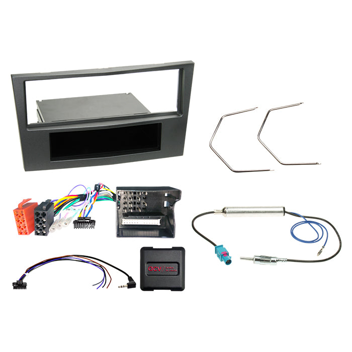 ACV, Kompletní 1-DIN Kit s prostorem Opel Charcoal CAN Bus