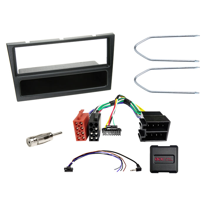 ACV, Kompletní 1-DIN Kit S. Prostorem Opel Černý Analog