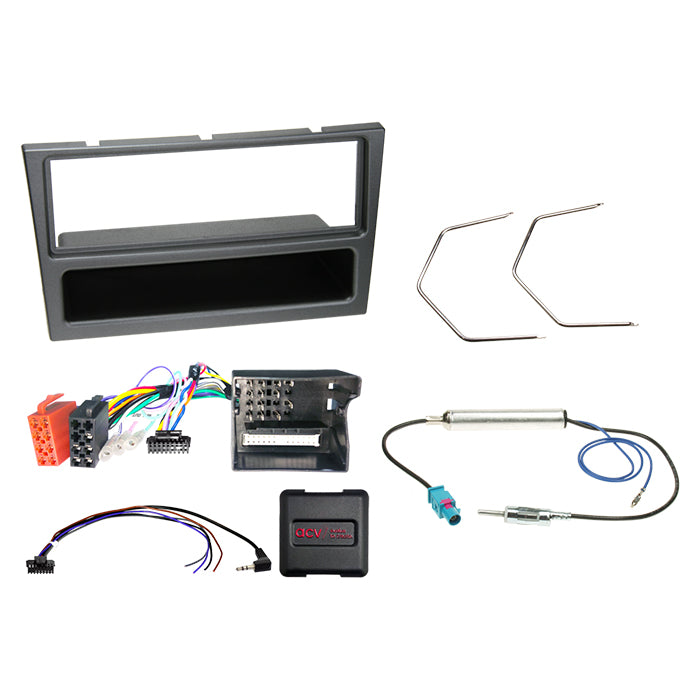 ACV, Kompletní 1-DIN Kit S. Prostorem Opel Charcoal CAN Bus