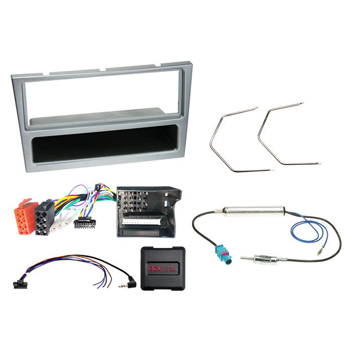 ACV, Kompletní 1-DIN Kit S. Prostorem Opel Matt-chrom CAN Bus