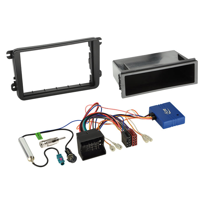 ACV, Komplett 2-DIN Kit M. Platz Seat/skoda/vw CAN