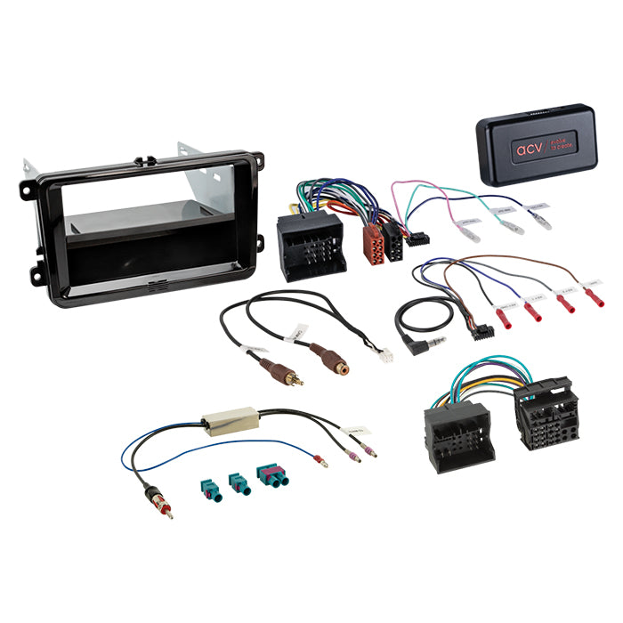 ACV, Kit 2-DIN Completo Con Spazio Skoda/VW Piano 40Pin/52Pin