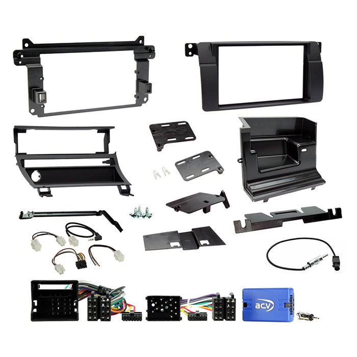 ACV, 2-DIN Kit Swc/anténa — Pasuje pro BMW E46 1998-2007