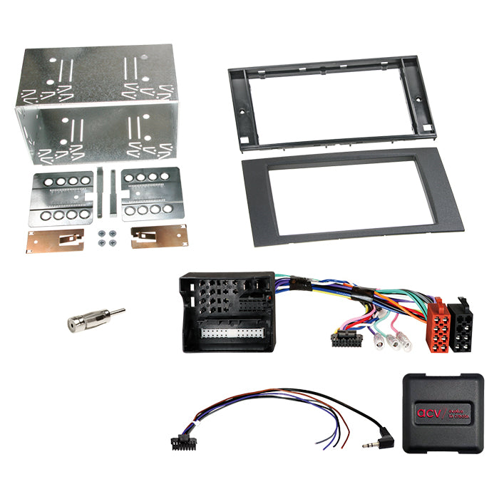 ACV, 2-DIN Kit Ford Černý Ovládání z Volantu/can Bus/DIN Anténa