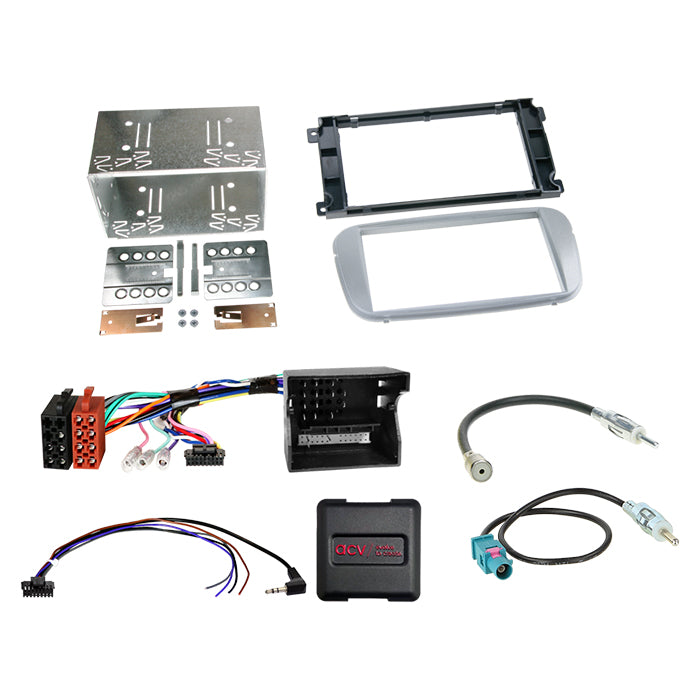 ACV, Compleet 2-DIN Kit Ford Forsk. Zilver /CAN Bus