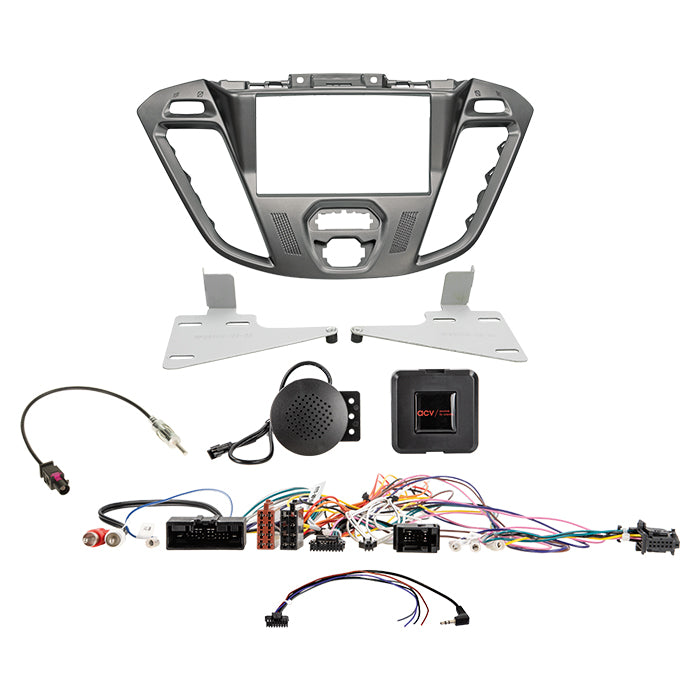 ACV, 2-DIN Kit Phoenix Stříbrný Ovládání Volantu — Kompatibilní s Ford Custom 2012-2016
