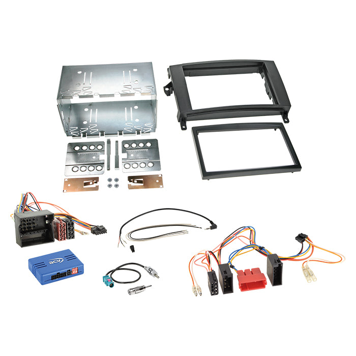 ACV, 2-DIN Kit Mercedes - Iso/mini ISO Quadlock Ovládání na Volantu
