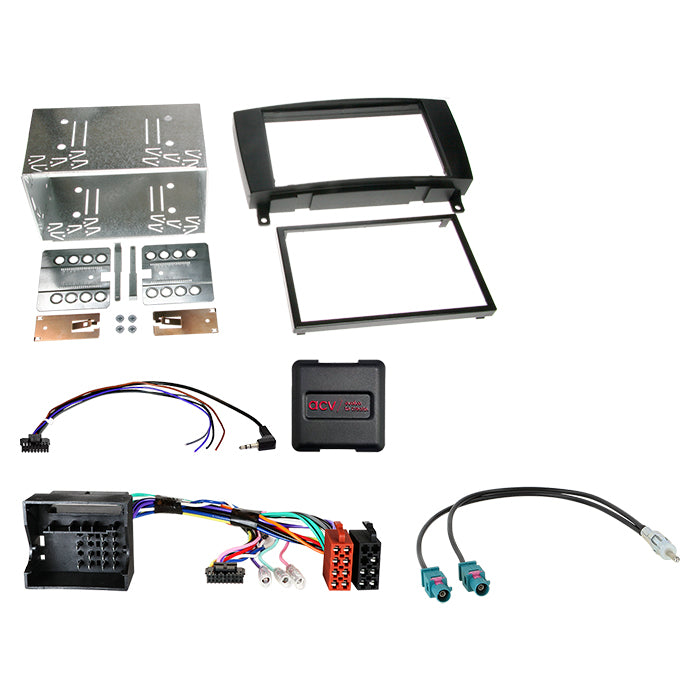 ACV, Kit 2-DIN 01/2010 Commande au volant — Compatible avec Mercedes Clk-class 04/2005-