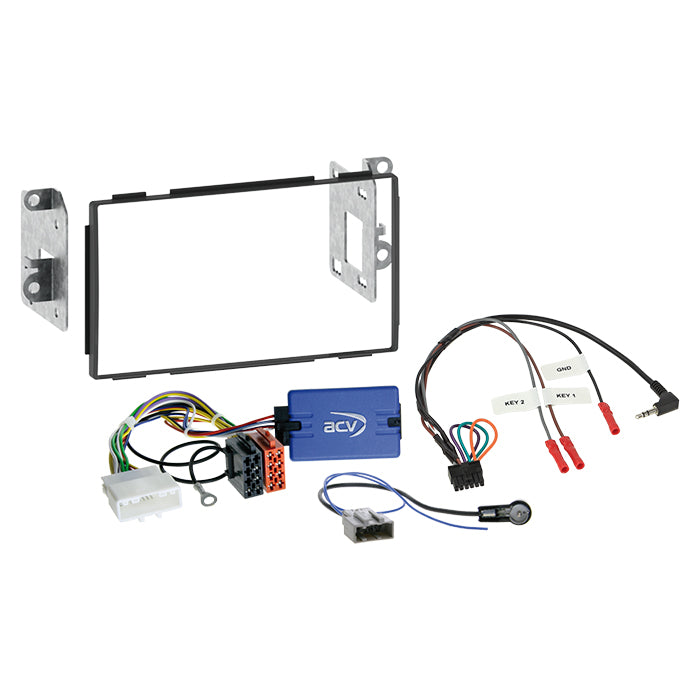 ACV, 2-DIN Kit 10/2014 Stuurwielbediening — Geschikt voor Nissan Kashkai (J10) 02/ 2007-