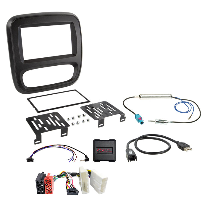 ACV, 2-DIN Kit Fiat/Nissan/Opel/Renault U/ovládání klimatizace