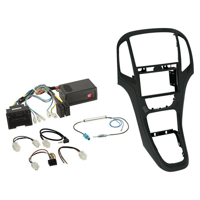 ACV, Kompletní 2-DIN Kit Pearl Černý — Pasuje pro Opel Astra J 2009-2016