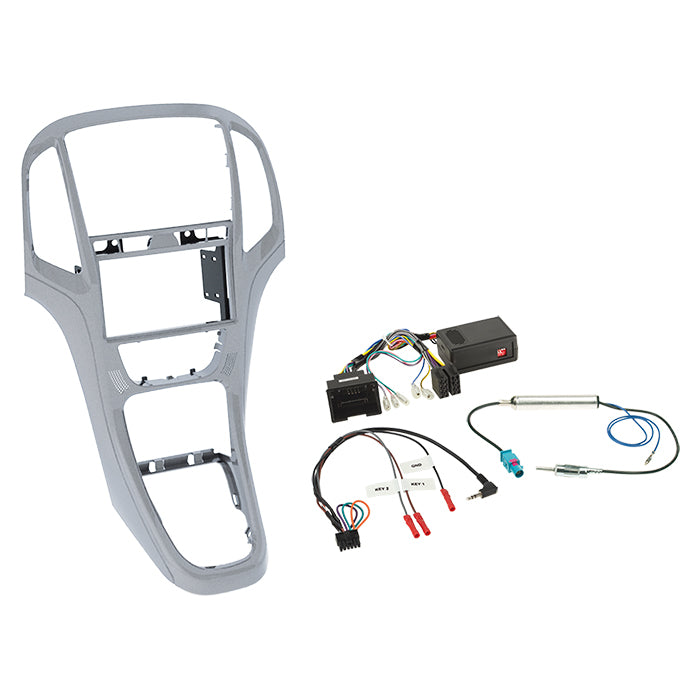 ACV, 2-DIN Kit Platin Stříbrný Ovládání z Volantu — Pasuje pro Opel Astra J 2009-2018
