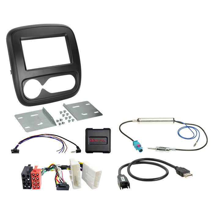 ACV, 2-DIN Kit Fiat/Nissan/Opel/Renault M/ovládání klimatizace