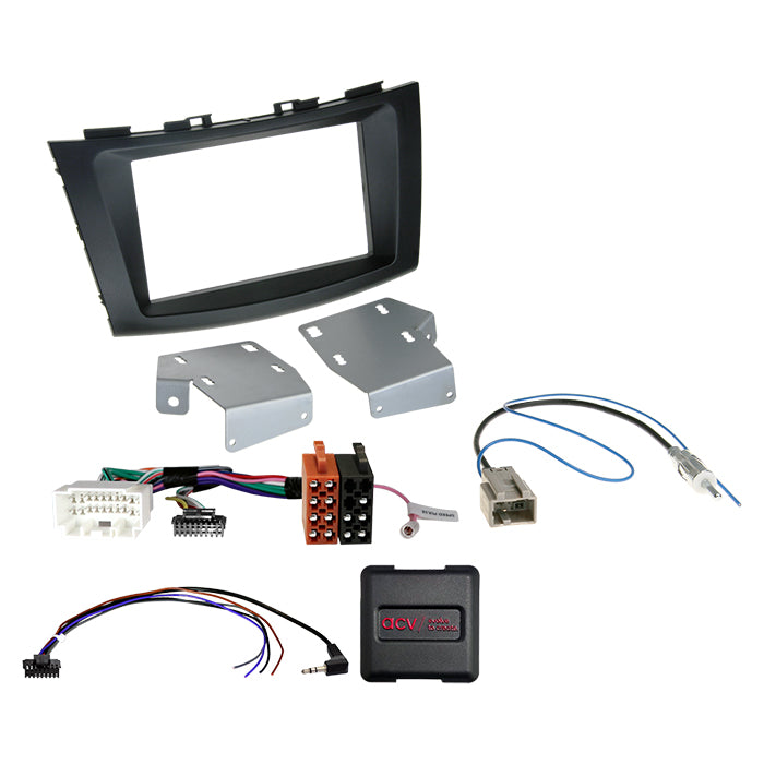 ACV, Kit 2-DIN 04/2017 Commande au volant — Compatible avec Suzuki Swift (FZ/NZ) 09/2010-