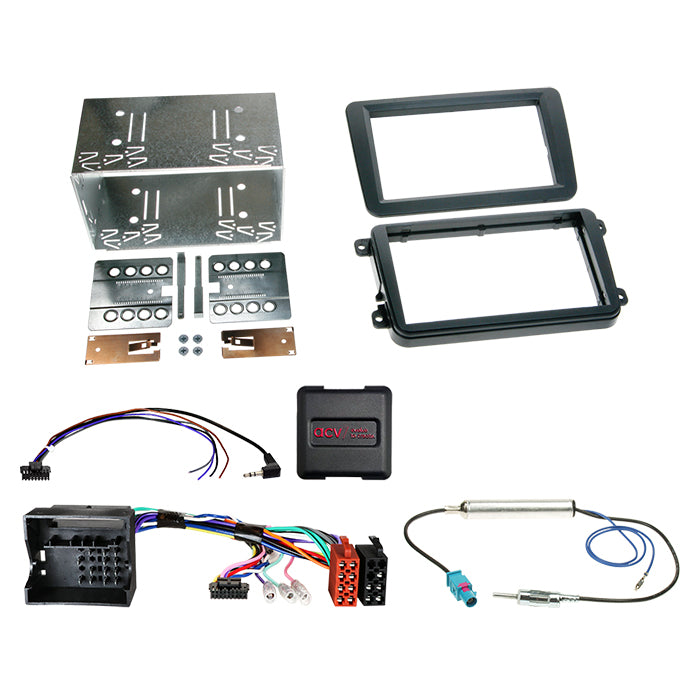 ACV, 2-DIN Kit Seat/Skoda/VW Verschillende Stuurwielbed./antenne