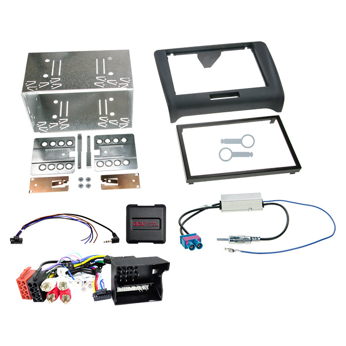 ACV, Kit 2-DIN 04/2014 Commande au volant — Compatible avec Audi TT (8J) 09/2006-